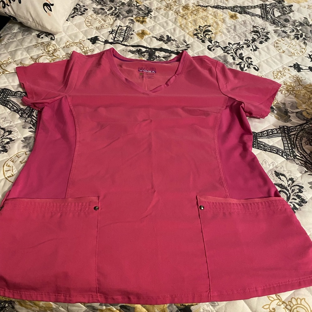 COPY - Purple label yoga scrub top